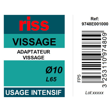 Noix de serrage magnétique Ø10 x 65mm - Riss