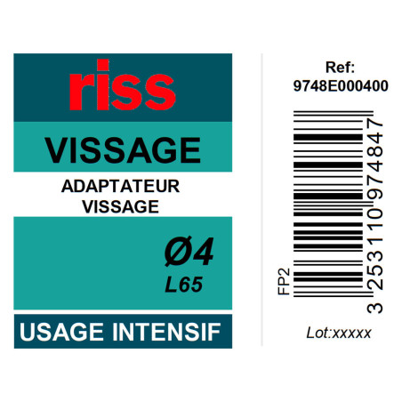 Noix de serrage magnétique Ø4 x 65mm - Riss