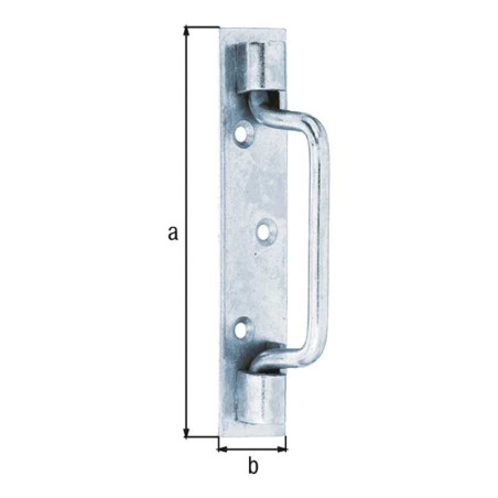 Poignée de porte saint Etienne 142 x 30mm - Alberts