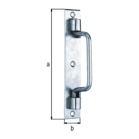 Poignée de porte saint Etienne 160 x 30mm - Alberts