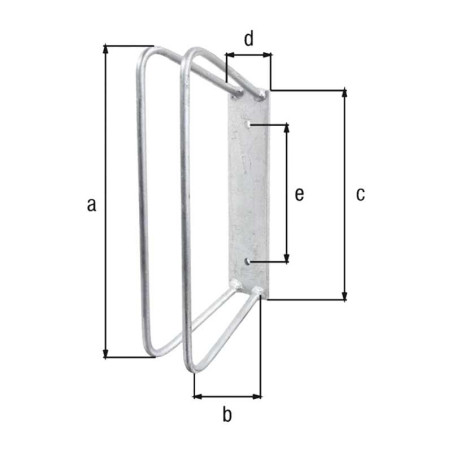 Support de VTT mural 350mm x 90° - Alberts