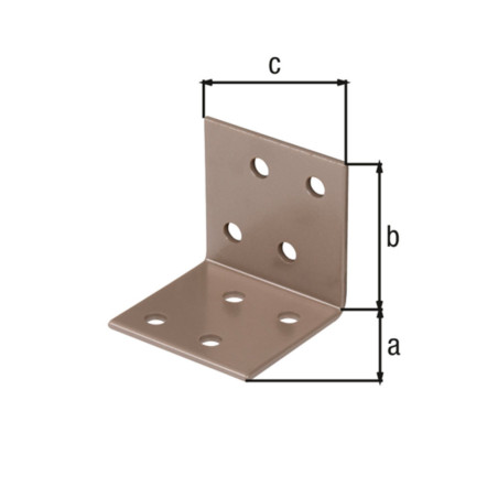 Equerre d'assemblage 40 x 40 x 40mm beige Duravis - Alberts