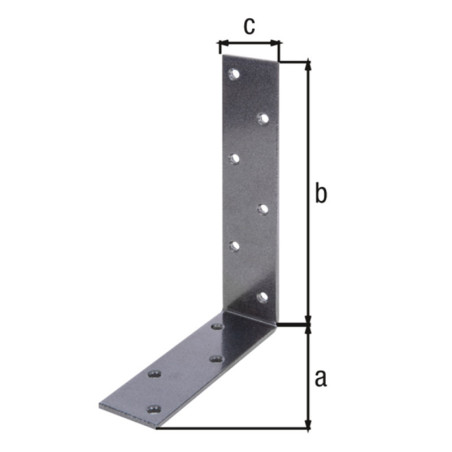 Boite 10 équerres de poutre 160 x 240 x 50 noir diamant Duravis - Alberts