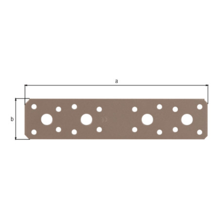 Boite 30 platines d'assemblage 180 x 40 x 3mm beige Duravis - Alberts