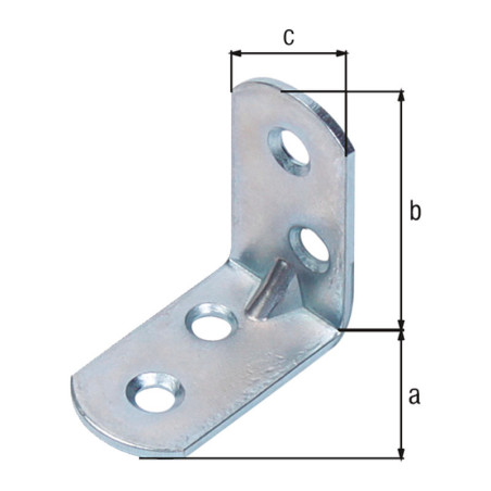 Boite 120 équerres de chaise renforcées 30 x 30 x 16mm - Alberts