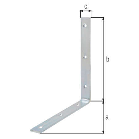 Boite 25 équerres de chaise 200 x 200 x 26mm - Alberts