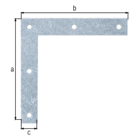 Boite 50 équerres de meubles 100 x 100 x 15mm - Alberts