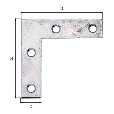 Equerre de meubles 40 x 40 x 10mm - Alberts