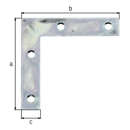 Equerre de meubles 50 x 50 x 10mm - Alberts