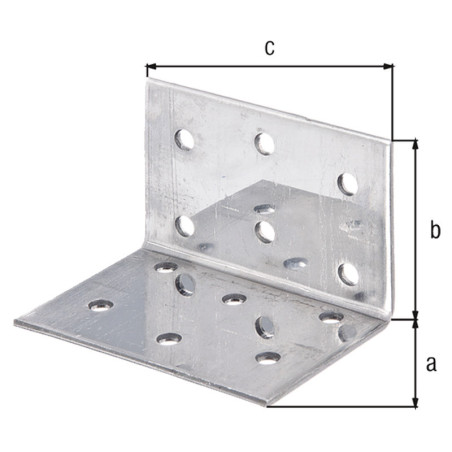 Equerre d'assemblage 40 x 40 x 60mm - Alberts