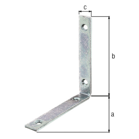 Equerre de poutre 120 x 120 x 20mm - Alberts