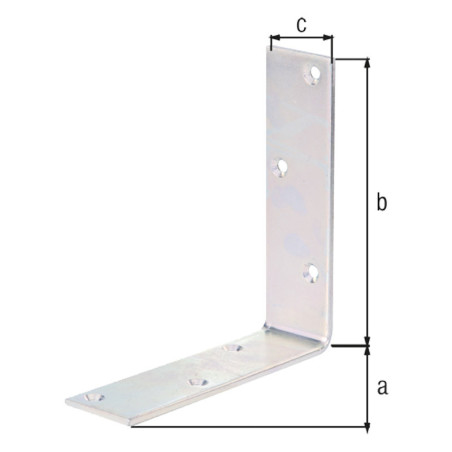 Equerre de poutre 150 x 150 x 40mm - Alberts