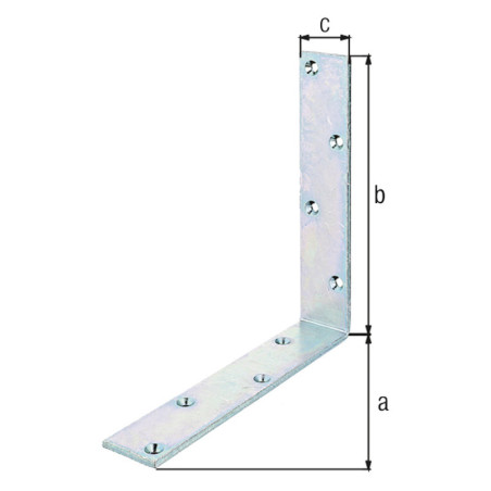 Boite 10 équerres de poutre 200 x 200 x 40mm - Alberts