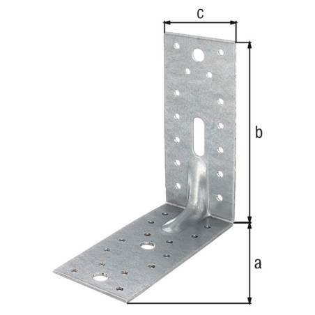 Equerre renforcée 150 x 150 x 65mm - Alberts