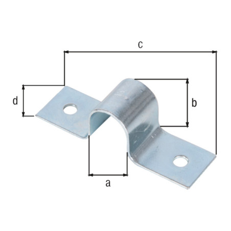 Boite 20 gâches 15 x 18mm acier zingué - Alberts