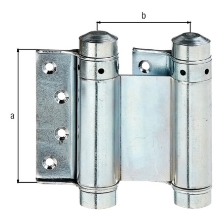 Boite 5 paumelles de porte-va-et-vient 76 x 52mm - Alberts