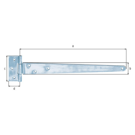 Penture anglaise 397 x 40 x 90 x 2,5mm - Alberts