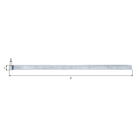 Boite 4 pentures droites Ø16 x 1000mm - Alberts