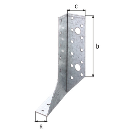 Boite 25 supports U ailes extérieures 25 x 140mm - Alberts