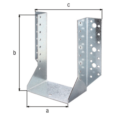 Boite 10 supports U ailes extérieures 120 x 190mm - Alberts