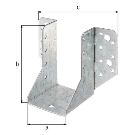 Boite 25 supports U ailes extérieures 60 x 100mm - Alberts