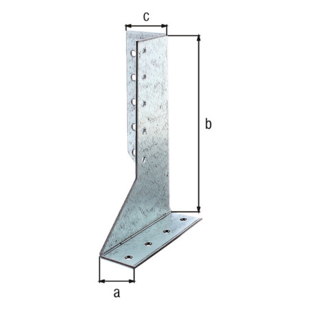 Boite 25 supports U ailes extérieures 25 x 140mm - Alberts