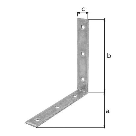 Equerre de chaise 150 x 150 x 25mm - Alberts