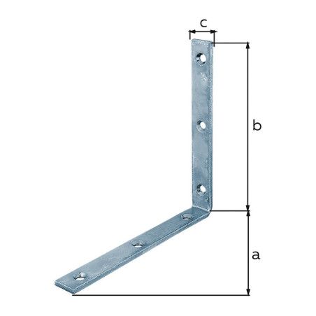 Boite 10 équerres de chaise 160 x 160 x 20mm - Alberts