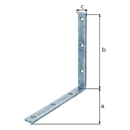 Boite 50 équerres de chaise 180 x 180 x 20mm - Alberts