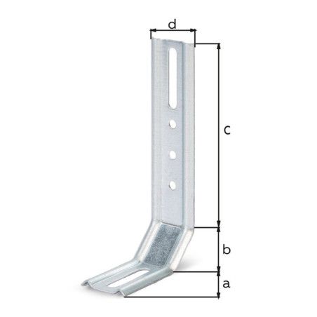 Equerre réglable 3 pans 45° 120 x 50 x 30mm - Alberts