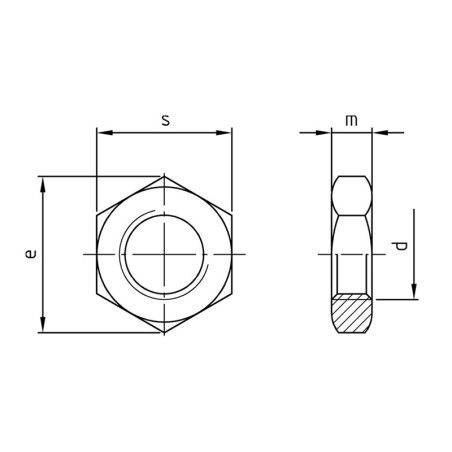 Boite écrous hexagonaux faible hauteur inox A2 - Vis Expert