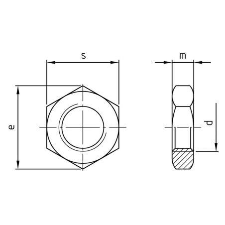 Boite écrous hexagonaux faible hauteur filetage fin inox A2 - Vis Expert