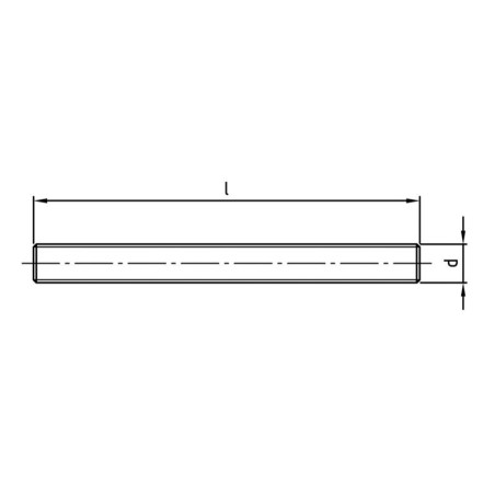 Tige filetée 1m x Ø24 inox A4 à l'unité - Vis Expert