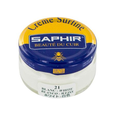 Crème Surfine cuir blanc 50ml Saphir