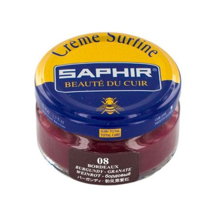 Crème Surfine cuir bordeaux 50ml Saphir