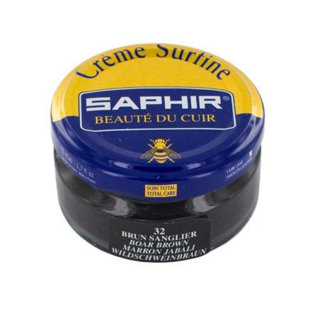 Crème Surfine cuir brun sanglier 50ml Saphir