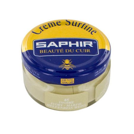 Crème Surfine cuir ivoire 50ml Saphir