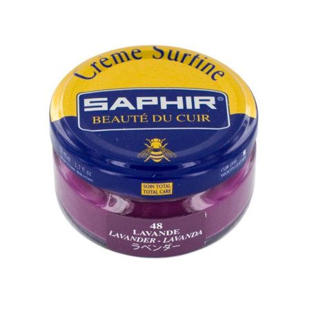 Crème Surfine cuir lavande 50ml Saphir