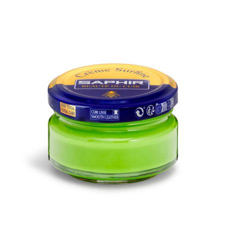 Crème Surfine cuir vert pomme 50ml Saphir