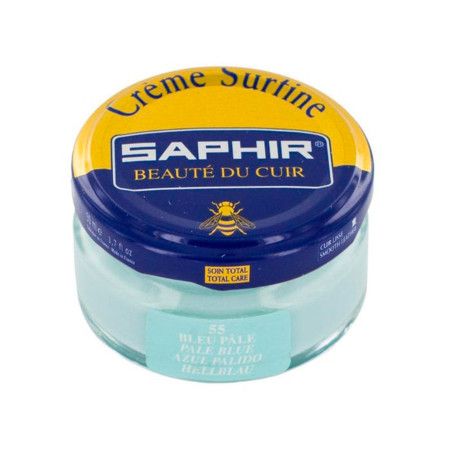 Crème Surfine cuir bleu pâle 50ml Saphir