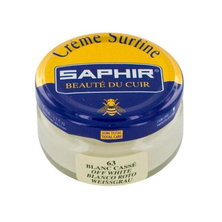 Crème Surfine cuir blanc casse 50ml Saphir