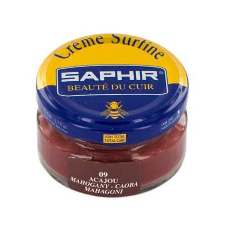 Crème Surfine cuir acajou 50ml Saphir