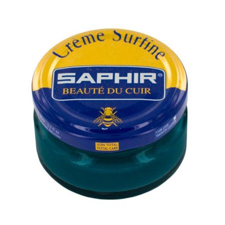 Crème Surfine cuir bleu pétrole 50ml Saphir