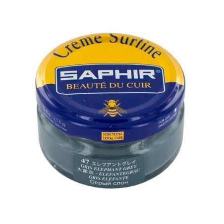 Crème Surfine cuir gris éléphant 50ml Saphir