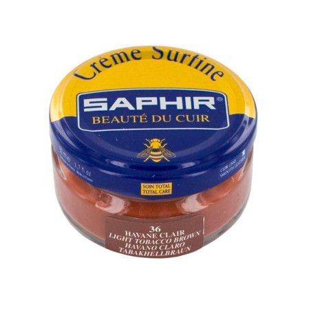 Crème Surfine cuir havane clair 50ml Saphir