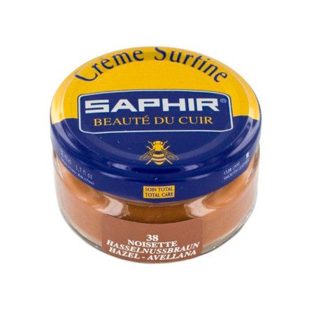 Crème Surfine cuir noisette 50ml Saphir