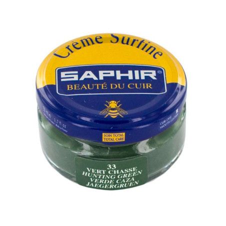 Crème Surfine cuir vert chasse 50ml Saphir